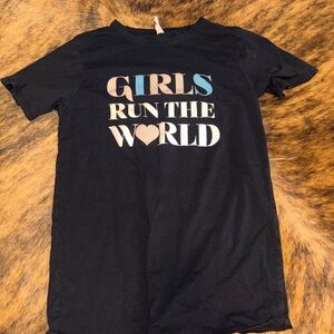Girls Run the World Black T-Shirt